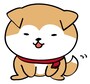 日本犬　イラスト　年賀状　カラー　かわいい