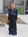 首巻きスカーフと肩掛けファーストールで視線アップ　(c)Rie Miyata