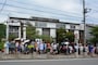 神社の参道沿いに店を構えるかき氷専門店の阿左美冷蔵