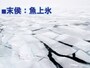 割れて水面に浮いている氷を「浮氷（うきごおり）」などといいます