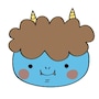 青鬼　イラスト　カラー　かわいい