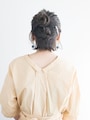 自分で簡単！ボブでもできる低めのお団子ヘアの作り方