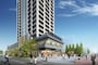 「千住一丁目地区第一種市街地再開発事業」の完成予想ＣＧ