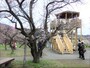 越生梅林の園内に設けられた見晴台
