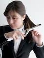 就活のお団子は毛先を巻いておくと作りやすい