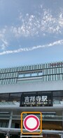 真ん中の撮影ボタンを長押しにする
