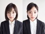 就活中はボブヘアの場合ハーフアップにまとめるのが清潔感があっておすすめ