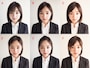 AからFまで前髪のバリエーションを比較。これだけでもかなり印象が変わります