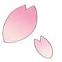 桜の花びら　イラスト　カラー　かわいい