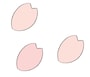 桜の花びら　イラスト　カラー　かわいい