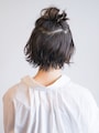 3分で完成！小さめのお団子で簡単こなれボブアレンジ