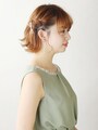 大人かわいいアシメントリーショートヘアアレンジ