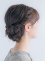 ねじりんぱヘアアレンジ