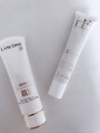 写真下：ランコム　UV エクスペール トーン アップ 50ml 7500円(税抜)／写真右： ヘレナ リプラスティ CC+ 40ml 1万2000円(税抜) 