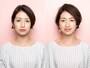 左が老けて見えるNGメイク、右が若々しく見えるOKメイク
