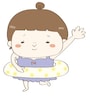 夏　イラスト　かわいい　フリー　無料　水着　女の子