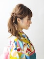 【ロング浴衣】サイドポニーテールの簡単ヘアアレンジ
