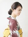 浴衣の髪型お団子編！低めの位置に作る輪っかお団子ヘアアレンジ