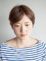 前髪がキープされた状態