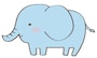 ぞう　動物　イラスト　カラー　かわいい