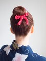 子供の髪型に！夏祭りや発表会に似合う簡単アップヘア