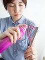 目が細かめのコームを使用する