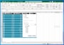 Excel：テーブル機能で見出し行に分析用のボタンを表示させています。