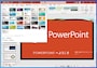 PowerPoint：PowerPointに用意されているデザインです。選択すると、すぐにデザインが切り替わります。さらに、最新版では「デザインアイデア」という機能で、デザインのアドバイスまでしてくれます。