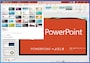 PowerPoint：PowerPointに用意されているデザインです。選択すると、すぐにデザインが切り替わります。さらに、最新版では「デザインアイデア」という機能で、デザインのアドバイスまでしてくれます