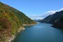 中津峡の滝沢ダム周辺の紅葉（撮影2014年11月3日）