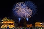 秩父夜祭で打ち上がる花火