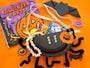紙皿クモのお菓子バッグ