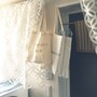 無印で購入できるコットンバッグにハンガー類を収納。スタンプを押してラベルリング。