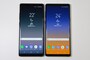 左が「Galaxy Note 8 」、右が「Galaxy Note 9」(以下、同)