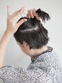 髪色に近いシリコンゴムを使用