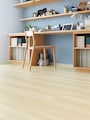 木の質感を表現した足触りが特徴の複合フローリング。[Interio　ラシッサ　Ｄフロア　施工例　D1　イタリアンウォルナットF]　 LIXIL 　http://www.lixil.co.jp/