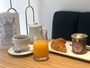 グランプラスで朝食を
