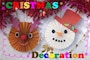クリスマス製作『スノーマンとトナカイのクリスマス飾り』
