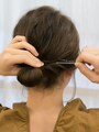 アメピンを数本使い、しっかり固定する