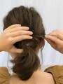 鏡で確認しながら少しづつほぐしていく