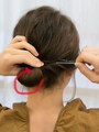 アメピンを数本使い、しっかり固定する