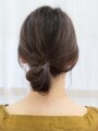 輪っかが崩れないようにキツめに結ぶ