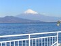 甲板から望む富士山