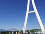 三島スカイウォークの主塔と富士山