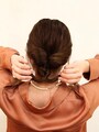 2つ並んだくるりんぱをきつく引っ張ると綺麗にできる