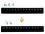 無印の両面目盛り定規