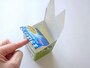 しかけ貯金箱の作り方手順、しかけ貯金箱が上手く動くか試してみる