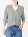 無印良品　ＵＶカット強撚Ｖネックショートカーディガン　3990円（税抜）