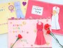 母の日に折り紙でドレスカードを作ろう！