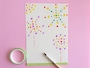 絵葉書 夏 手作り 作り方 縦にして花火を描く